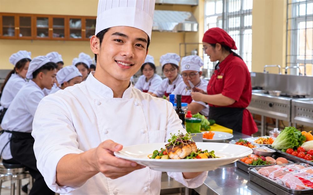 Sinh viên nhóm ngành Dịch vụ – Đời sống thực hành